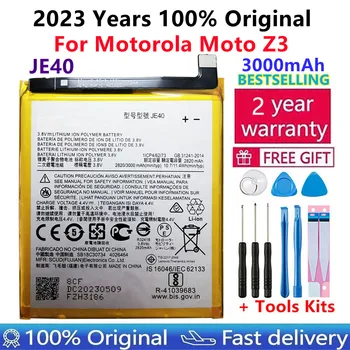 100% Оригинальный Новый Аккумулятор для телефона 3000mAh/11.4Wh JE40 Для Motorola Moto Z3 JE40 Batterie Bateria Batterij Batteries