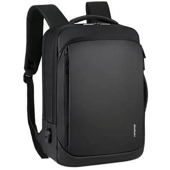15,6-дюймовый рюкзак для ноутбука, мужские школьные рюкзаки, бизнес-ноутбук Mochila, водонепроницаемый рюкзак, сумки для зарядки через USB, дорожный рюкзак