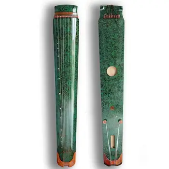 1шт китайской традиционной классической гуцинь зеленого цвета чисто ручной работы гуцинь сценический профессиональный струнный музыкальный инструмент