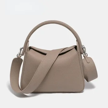 2023 Новая роскошная женская сумка из мягкой натуральной кожи, Модная Женская квадратная сумка для покупок, Женская сумка-мессенджер