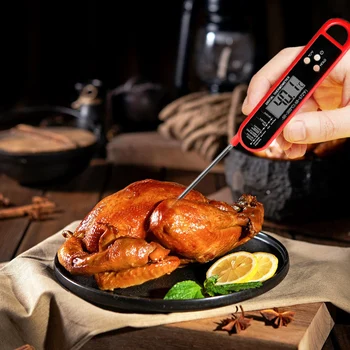 2023 Цифровой термометр для мяса для приготовления пищи и барбекю, водонепроницаемый пищевой термометр с мгновенным считыванием, кухонный гаджет
