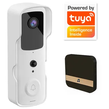 2MP 1080P Tuya APP Беспроводной WIFI IP Дверной Звонок ИК Ночного Видения Видеодомофон Визуальный Дверной Звонок С Внутренним Звонком Для Входа В Дверь