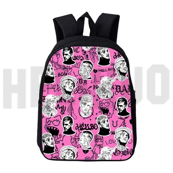 3D Школьный рюкзак Lil Peep для мальчиков, Спортивный Рюкзак для Путешествий и Отдыха, 12/16 Дюймов, Высококачественные Детские Рюкзаки, Сумки Rapper Lil Peep