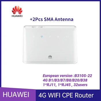 4G Маршрутизатор Разблокированный Huawei B310as-852 B310S-518 B310s-22Hotspot 150 Мбит/с 4G LTE CPE WIFI маршрутизатор модем с 2 шт. антеннами