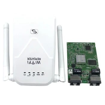 802.11b/g/n/ac Беспроводной Wi-Fi Ретранслятор 750 Мбит/с Мини Repetidor Wifi Усилитель сигнала ЕС/США 2,4 G + 5,8 G WiFi Удлинитель 2 * 5dBi Антенна