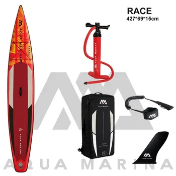 AQUA MARINA RACE 427*69*15 см надувной sup stand up paddle board надувная доска для серфинга быстрая гоночная спортивная доска