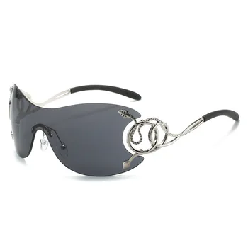 Designer Brand очки солнечные женские New Body Large Frame Y2k Fashion Glasses Funny Sunglasses for Women Hot Selling