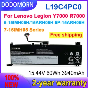DODOMORN Быстрая Доставка 100% Новый L19C4PC0 L19M4PC0 15,44 V 60Wh 3940mAh Высококачественный Аккумулятор Для ноутбука Lenovo Rescuer Y7000 R7000