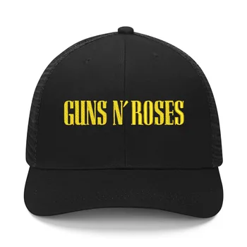 Guns N'Roses Рок-Поп Шляпа С Вышивкой Мужская Женская Спортивная Бейсбольная Шляпа в стиле Хип-Хоп Дышащие Летние Головные Уборы На Заказ, Шапки С Логотипом