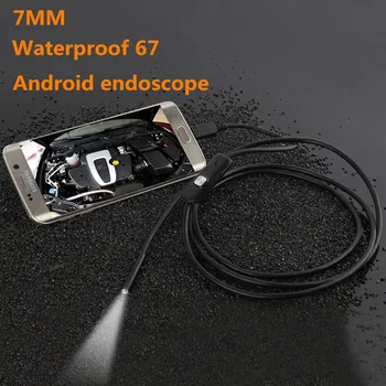 HD Водонепроницаемый Мини Микро Android Видео USB Эндоскоп Бороскоп Инспекционная Промышленная Камера 6 LED US 7 мм Объектив 3,5 М Кабель