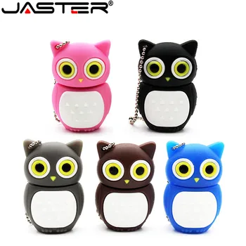 JASTER USB флэш-накопители Цветные мультяшные реалистичные животные 64 ГБ 32 ГБ Флеш-накопитель 16 ГБ Мультяшный креативный подарок на день рождения брелок для ключей