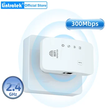 Lintratek 300 Мбит/с 2,4 ГГц Беспроводной Wi-Fi Ретранслятор Дальнего Действия Усилитель диапазона Wi-Fi 2,4 g Сетевой WPS Wifi Booster Extender Режим точки доступа
