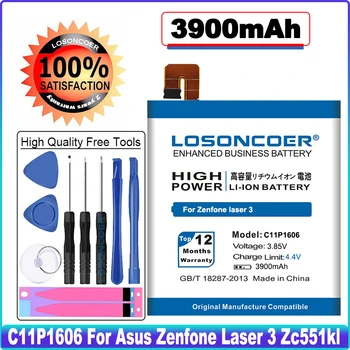 LOSONCOER 3900 мАч C11P1606 Батарея хорошего Качества Для Asus Zenfone Laser 3 Zc551kl Z01BDA/BDC Аккумуляторы для смартфонов