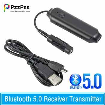 PzzPss Bluetooth Аудиоадаптер Беспроводной 2 В 1 Bluetooth 5,0 Приемник Передатчик Двухрежимный Портативный Двойной 3,5 Мм Концевой Адаптер