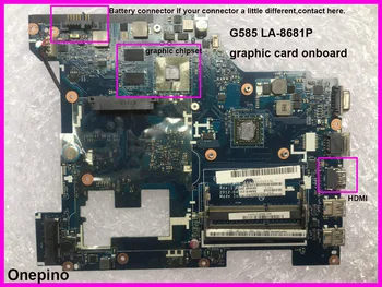 QAWGE LA-8681P для Lenovo G585 материнская плата на плате с двумя слотами оперативной памяти с HDMI