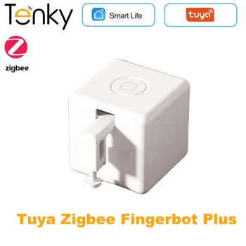 Tuya Zigbee Fingerbot Plus Умный Переключатель Бот Fingerbot Plus Кнопка-Толкатель Умный Дом Голосовое Управление Работа С Alexa Goole Home