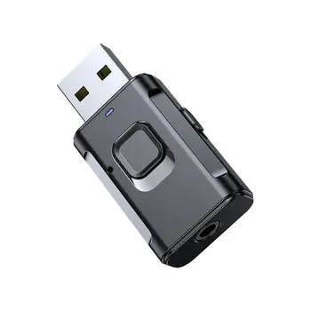 USB Bluetooth-совместимый Адаптер 5.0 Стерео Передатчик Приемник Беспроводной Динамик AUX ПК Компьютер Телевизор Проектор Наушники Автомобиль