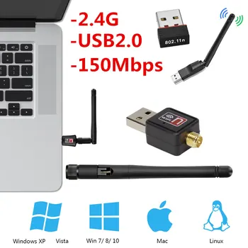 wifi адаптер USB 2,0 wifi антенна TECHKEY wifi usb ethernet 150 Мбит/с WiFi ключ 802.11 n/g/b enchufe wi-fi usb lan comfas wi fi