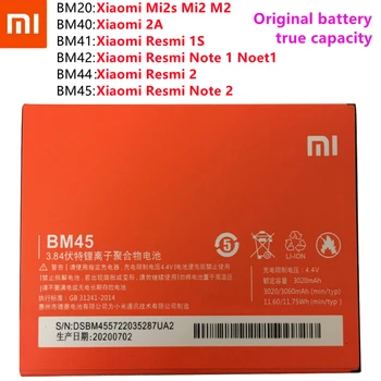 XIAO MI BM45 BM20 BM40 BM41 BM42 BM44 Аккумулятор Для Xiaomi Mi Redmi Note 2/Mi2S Mi 2 /2A/Redmi 1S/Note1/Redmi 2 Батареи