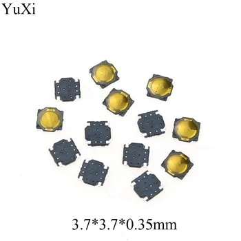 YuXi 3.7X3.7X0.35 SMD Тактильный Мини-Кнопочный переключатель Tact Micro Switch Мгновенный SMD-4 3.7*3.7*0.35