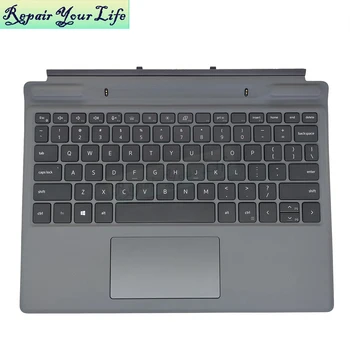 Английская клавиатура США Великобритании для Dell Latitude 7320 K19M-BK Съемная Дорожная Клавиатура K19MBKUS Trackpad Tablet CN-07MM01 Оригинальная Новая