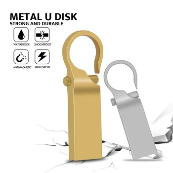водонепроницаемый металлический USB флэш-накопитель 16 гб 32 ГБ 64 ГБ 128 ГБ флэш-диск Флешки usb memory stick USB 2.0 Flash USB-накопитель