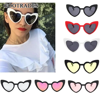 высококачественные Новые женские солнцезащитные очки Love, милые женские очки для водителей в форме сердца, женские солнцезащитные очки