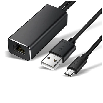Горячий Ethernet-адаптер Micro-USB 10/100 Мбит /с для Fire TV Stick USB-RJ45 USB Сетевая карта Для Google Chromecast Gen 2 1 Ultra
