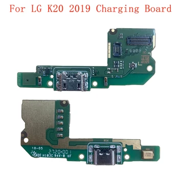 Детали платы Разъема USB-порта для зарядки Гибкий Кабель Для LG K20 2019, Запасная часть разъема для зарядки
