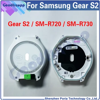 Для Samsung Gear S2 Classic SM-R720 SM-R730 SM-R732 S2classic Корпус Часов Корпус Батарейного Отсека Задняя крышка Задняя крышка Стеклянная Линза