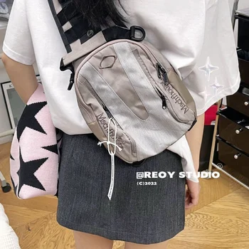 Корейская дизайнерская сумка, повседневные модные женские нагрудные сумки, нейлоновые универсальные сумки через плечо для женщин, спортивная сумка для фитнеса, спортивная сумка