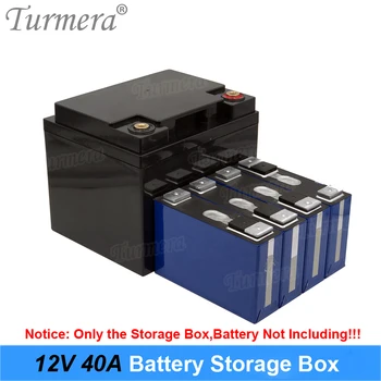 Коробка для хранения батареек Turmera 12V для использования с аккумулятором Lifepo4 3,2 В Может работать от 40 Ач до 100 Ач для бесперебойного питания Солнечной системы