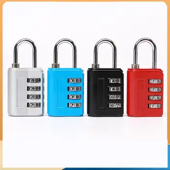 Мини-пароль из алюминиевого сплава, четырехзначный навесной замок, кодовый замок для чемодана, многофункциональный противоугонный ящик, кодовый замок для шкафа