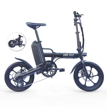 Мини-электрический велосипед 16 Дюймов, Электрический велосипед с литиевой батареей, легкая и портативная рама из алюминиевого сплава для поездок на работу по городу