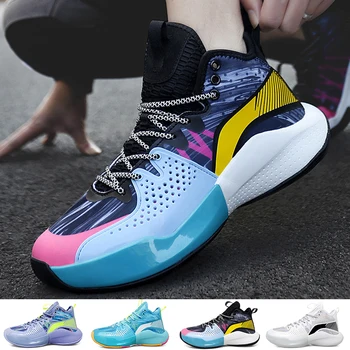 Мужская баскетбольная обувь, уличная спортивная обувь для баскетбола, Высококачественные мужские Баскетбольные кроссовки, Спортивная обувь для занятий в тренажерном зале