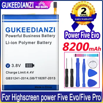 Новый Аккумулятор Bateria 8200mAh Power Five Evo Для Highscreen Power Five Evo/Five Pro Batterie Высокой Емкости, Сменный Аккумулятор