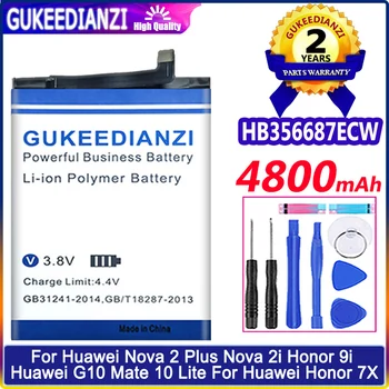 Новый Аккумулятор HB356687ECW Для Huawei Mate 10 Lite 10Lite P30 Lite P30Lite G10 Nova 2 Plus 2Plus 2i 3i 4e Bateria Для Honor 9i 7X
