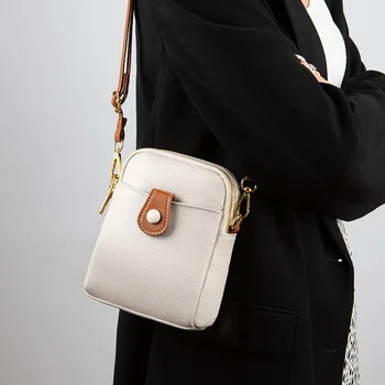 Новый тренд, Модная сумка через плечо, роскошная сумка для телефона в стиле ретро, Текстура для поездок на работу, Однотонная Усовершенствованная Универсальная Повседневная женская сумка