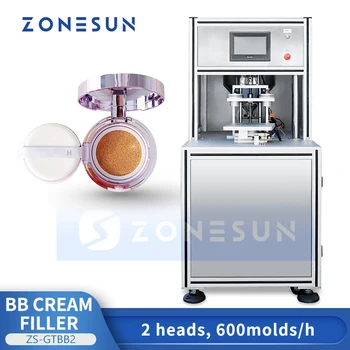 Оборудование для Наполнения Косметических продуктов ZS-GTBB2 ZONESUN Semi Automatic BB Cream Filling Machine Beauty Balm Filler Лосьон Для Наполнения Косметических продуктов ZONESUN