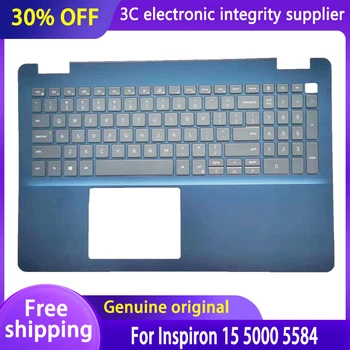 Оригинальная Новая клавиатура США для DELL Inspiron 15 5000 5584 0JX9NR 0GYCJR Подставка для рук Ноутбука Верхняя Крышка Сменная клавиатура Синего цвета