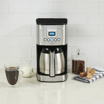 Программируемая кофеварка с термостатом, серебро, DCC-3400P1