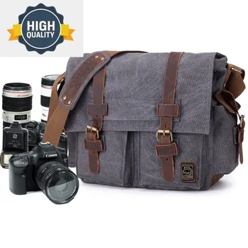 Ретро-холщовые сумки через плечо, слинг, DSLR SLR, фото-Видео, мягкая повседневная сумка, чехол для путешествий, защитные чехлы для фотоаппаратов