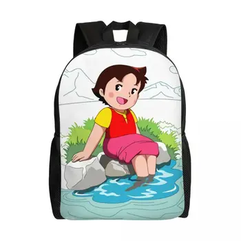 Рюкзак для путешествий Heidi Girl Of The Alps, мужской женский школьный рюкзак для ноутбука, сумки для студентов колледжа с героями мультфильмов и аниме