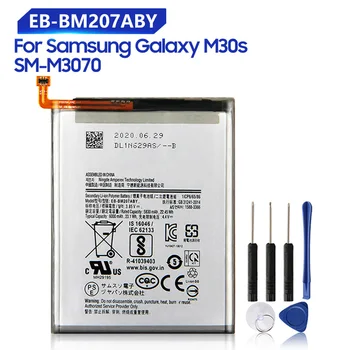 Сменный Аккумулятор EB-BM207ABY Для SAMSUNG Galaxy M30s SM-M3070 M3070 M21 M31 M215 Аккумуляторная Батарея телефона 6000 мАч