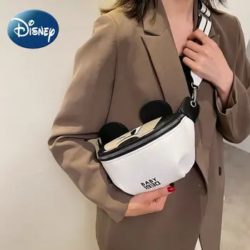 Сумка Disney, сумка через плечо для женщин, женская нагрудная сумка для девочек, Студенческая розовая сумка через плечо с Мультяшным Микки Маусом, Роскошная Бесплатная доставка