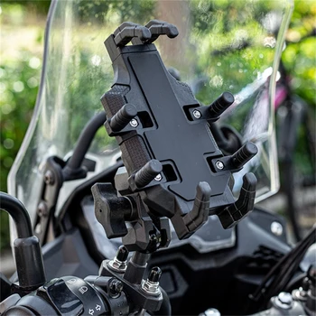 Универсальное противоударное крепление для телефона на мотоцикле для электровелосипедов и велосипедов, держатель для телефона для телефонов 4,7-7,2 дюйма