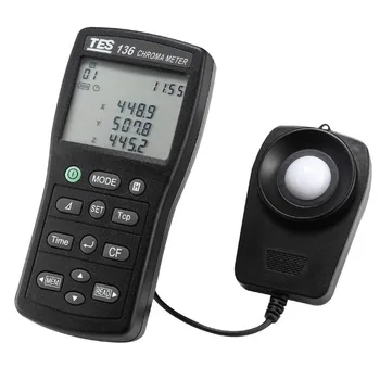 Цифровой люксметр TES-136 с ЖК-дисплеем, измеритель освещенности для тестирования окружающей среды, Измеритель ЦВЕТНОСТИ