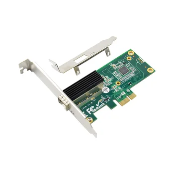 Чипсет Intel I210 PCIe Gigabit 1000M single SFP fiber network lan card 1 порт sfp-адаптера pci-e к дополнительному разъему