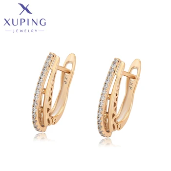 Ювелирные изделия Xuping, Новый модный Стиль, серьги-кольца золотого цвета для женщин, подарок S00144441